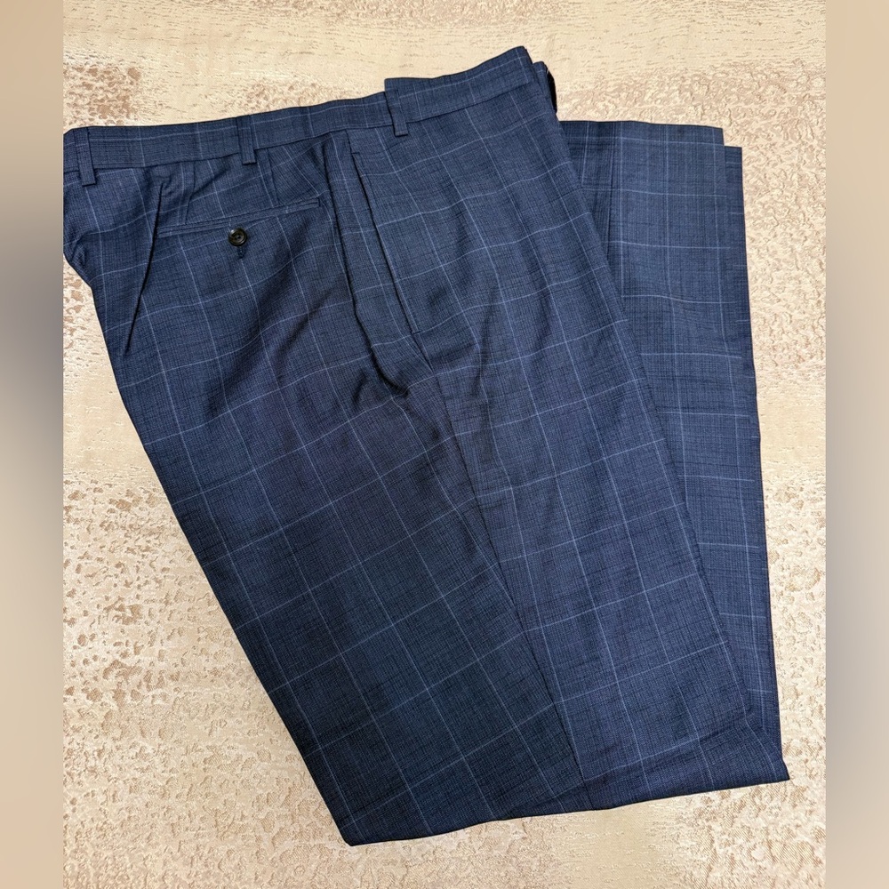 BNW MENS CALVIN KLEIN FLAT  X SLIM FIT FRONT WOOL BLEND DRESS PANTS, SIZE 40x32